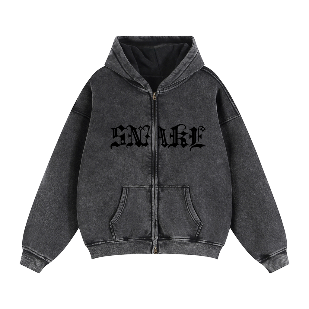 SNAKE Strength - fleece boxy hoodie