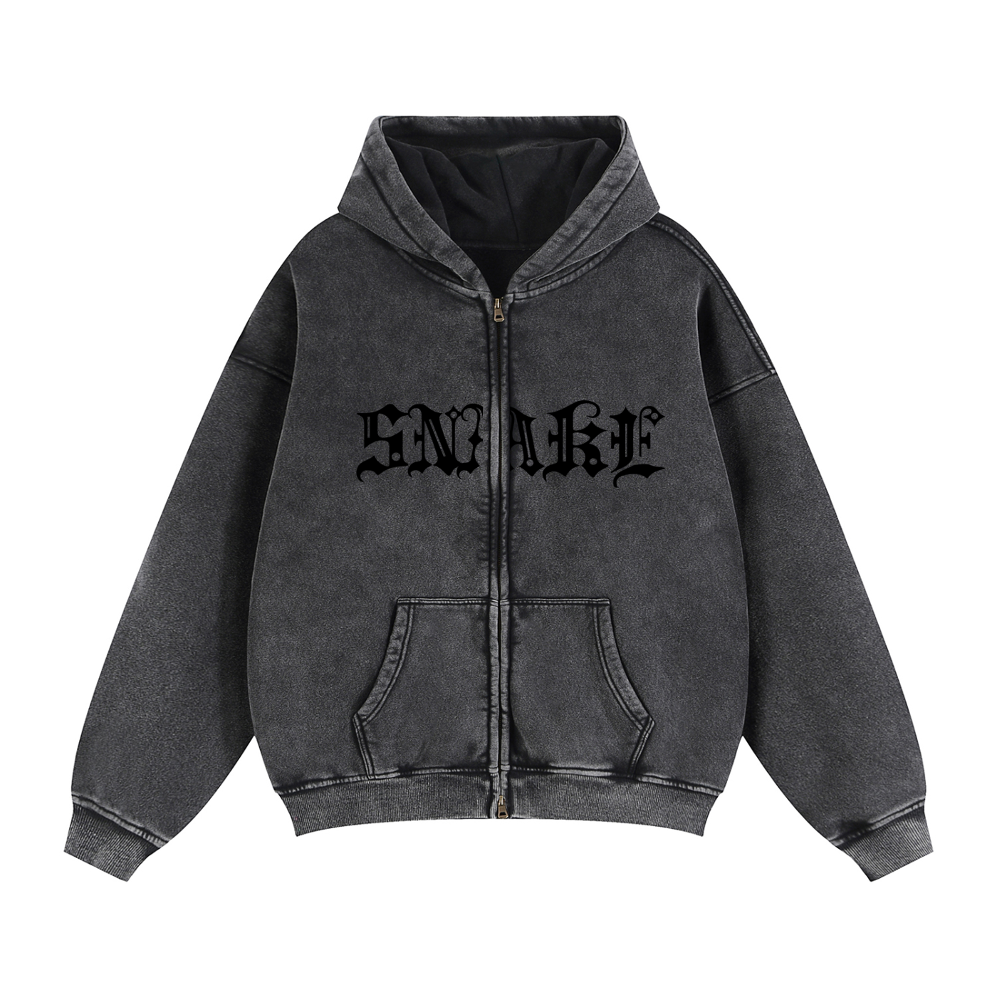 SNAKE Strength - fleece boxy hoodie