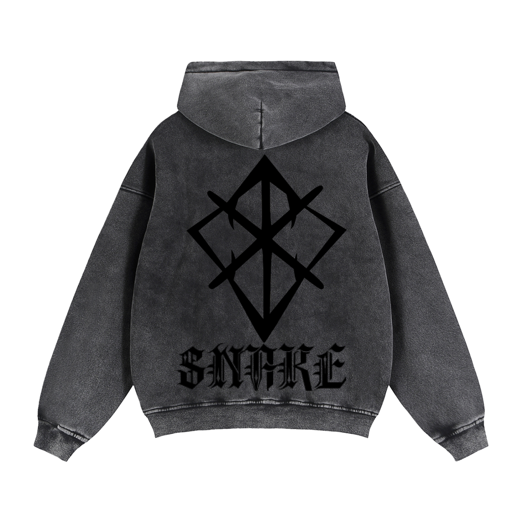 SNAKE Strength - fleece boxy hoodie