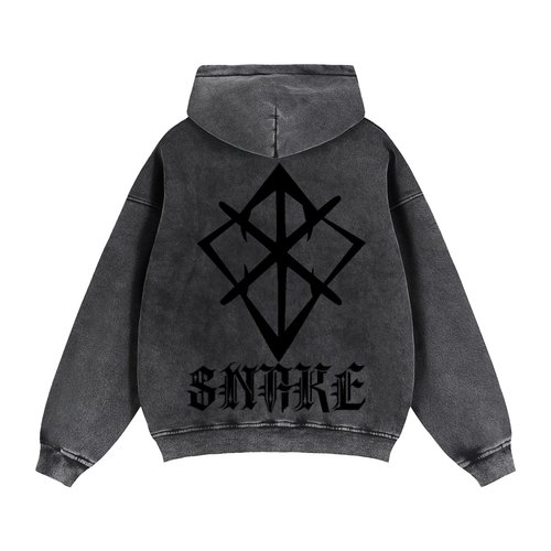 SNAKE Strength - fleece boxy hoodie